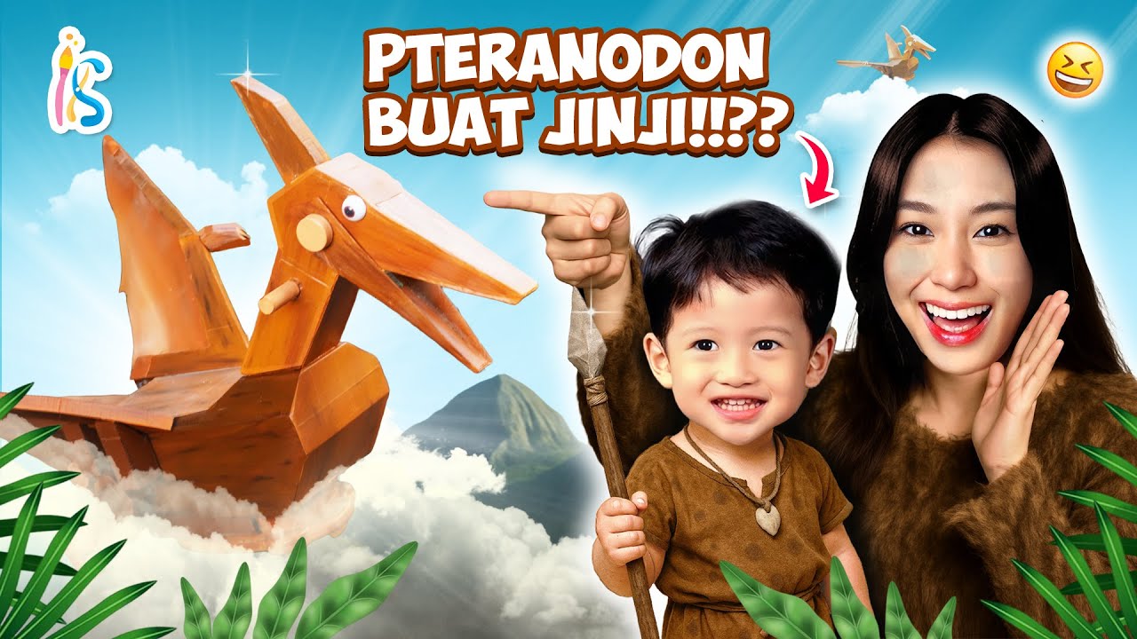 BIKIN DINOSAURUS RAKSASA BUAT JINJI