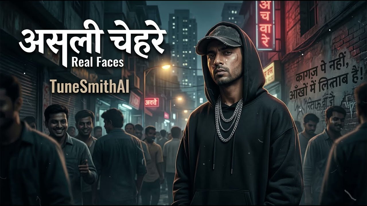Asli Chehre (Real Faces) | Hard-Hitting Bollywood Rap | Song by TuneSmithAI