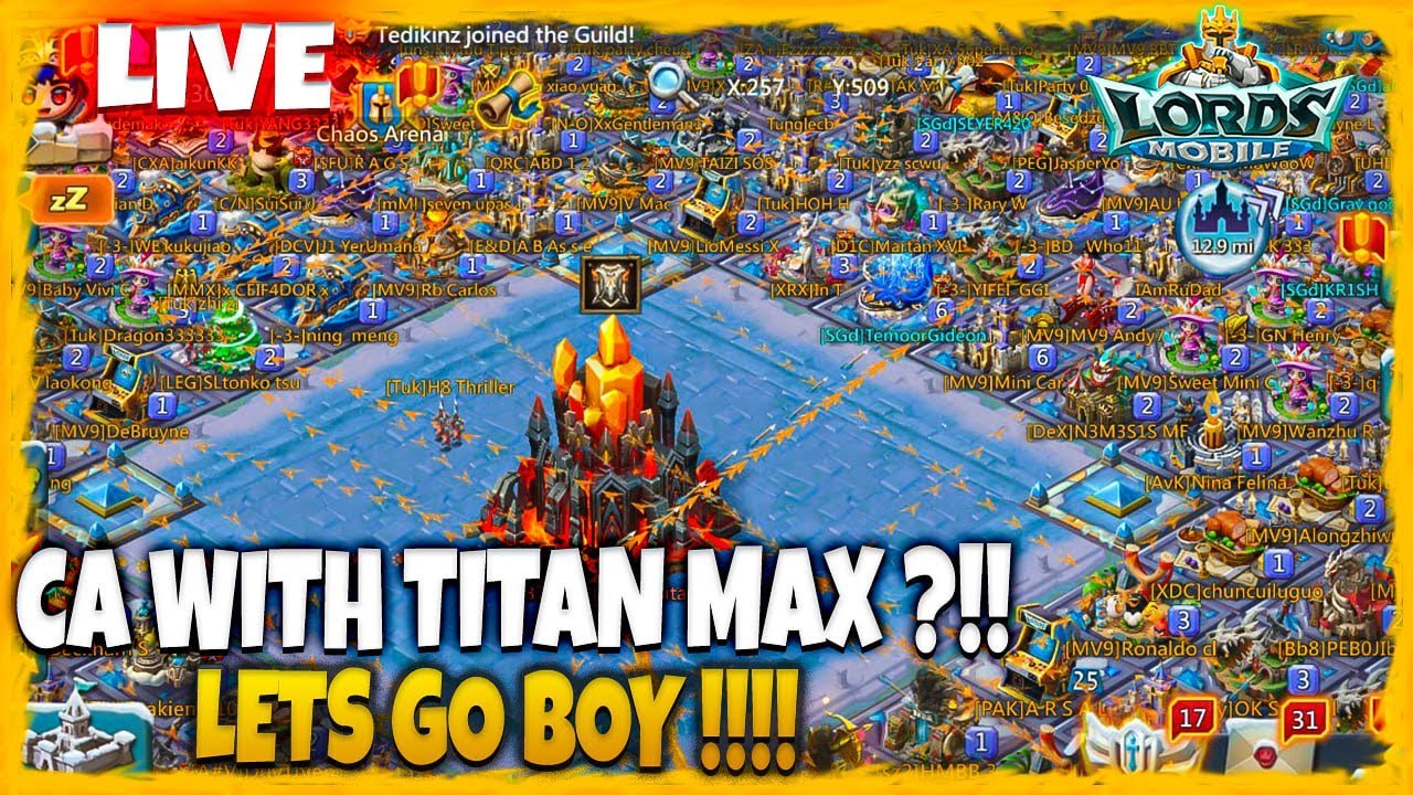 CHAOS ARENA WITH TITAN MAX ?!! - Lords Mobile Indonesia