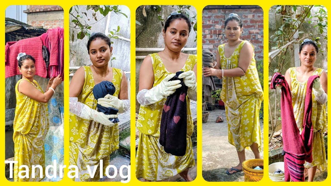 Washing vlog । wash my woolen clothes ।এতটা মানষিক চাপ আছি। Tandra vlog 