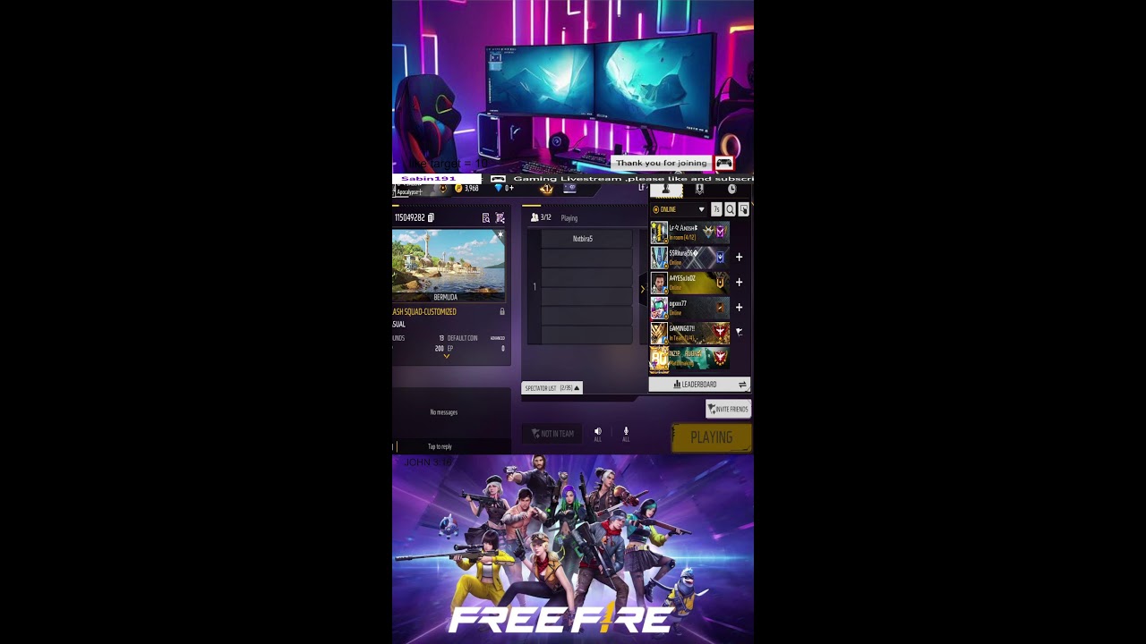 Gaming livestream