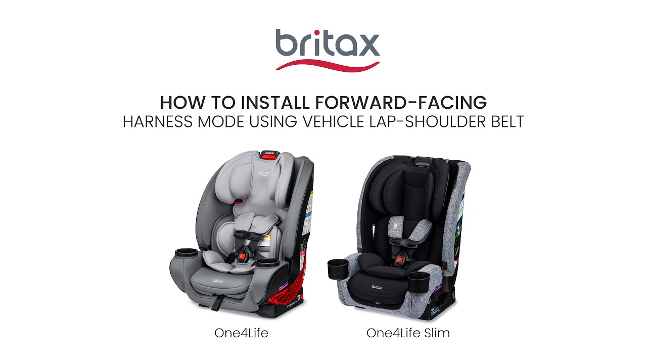 How to Install Britax&reg; One4Life/Slim All-in-One Car Seats Forward-Facing w/ Seat Belt