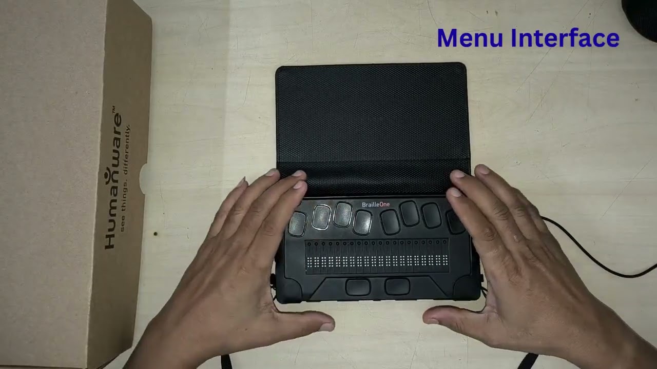 Demonstration of Braille One (A Powerful Braille Notetaker)