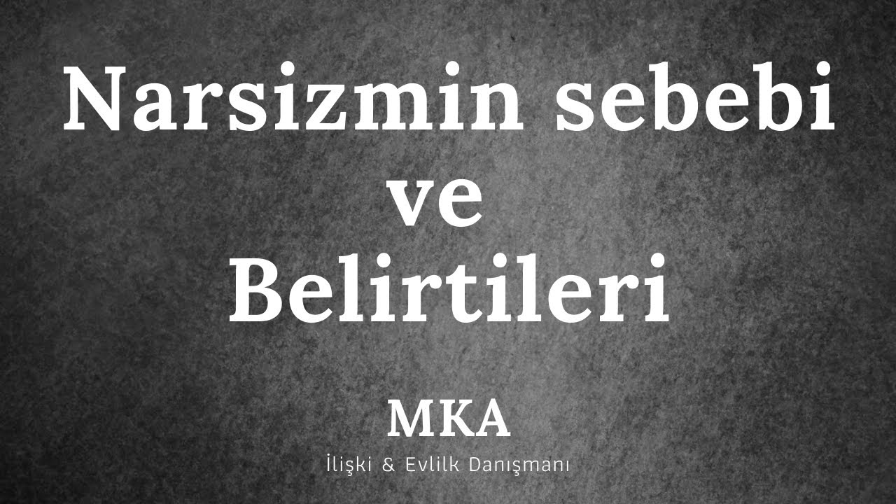 Narsist nedir