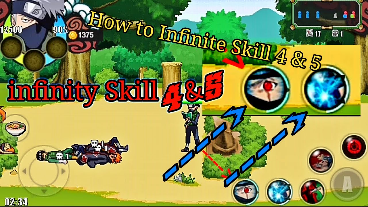 How to get infinite Skill 4&5 in NarutoSenki | Cara Unlimited Skill 4&5 Narsen v1.17