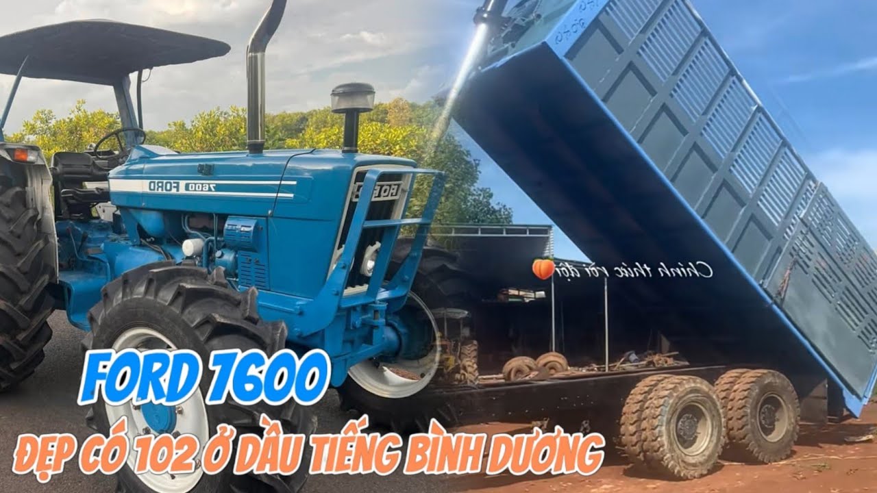 HÓT NHẤT BÌNH DƯƠNG...FORD 7600 Kéo móc Dài 6m5  2 Cầu đẹp long lanh [ ISEKI BINH PHUOC]