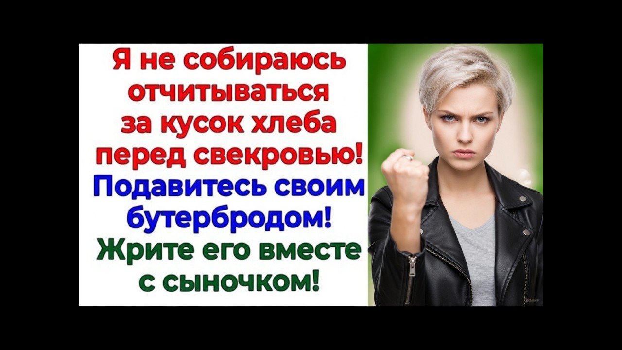 Свекровь считала каждую копейку, а три бутерброда открыли страшную тайну мужа! Душевная история