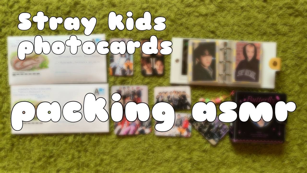 stray kids photocards packing asmr | упаковка карт асмр