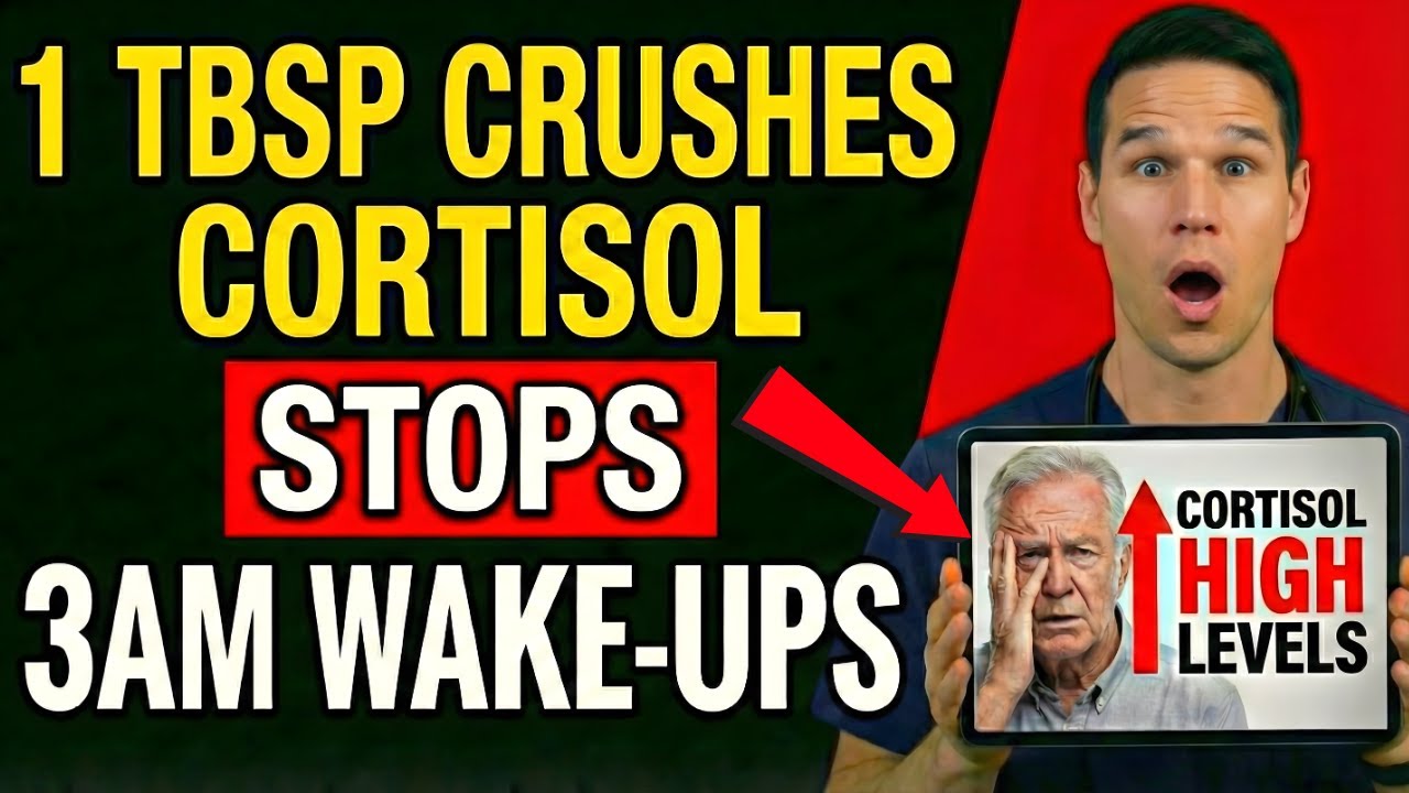 Always Waking Up at 3AM? 1 Tablespoon Drops Cortisol FAST (Sleep Again Tonight)