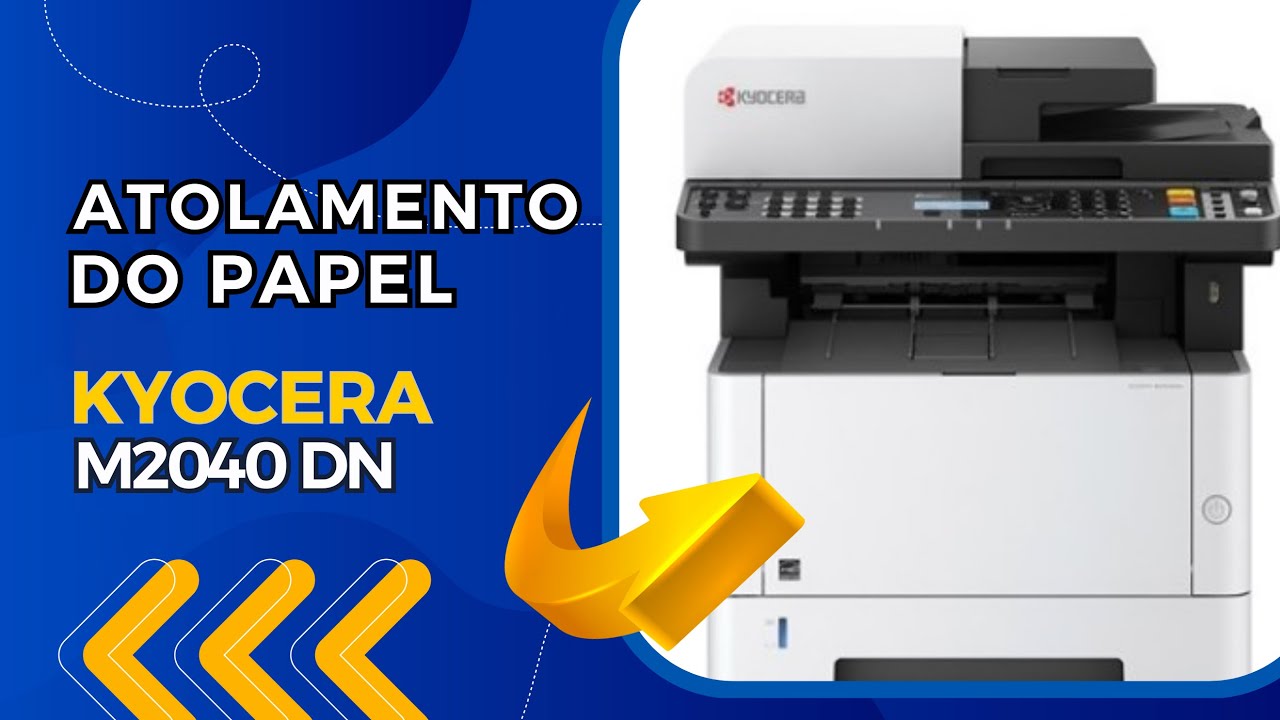 Retirando atolamento de papel na kyocera m2040