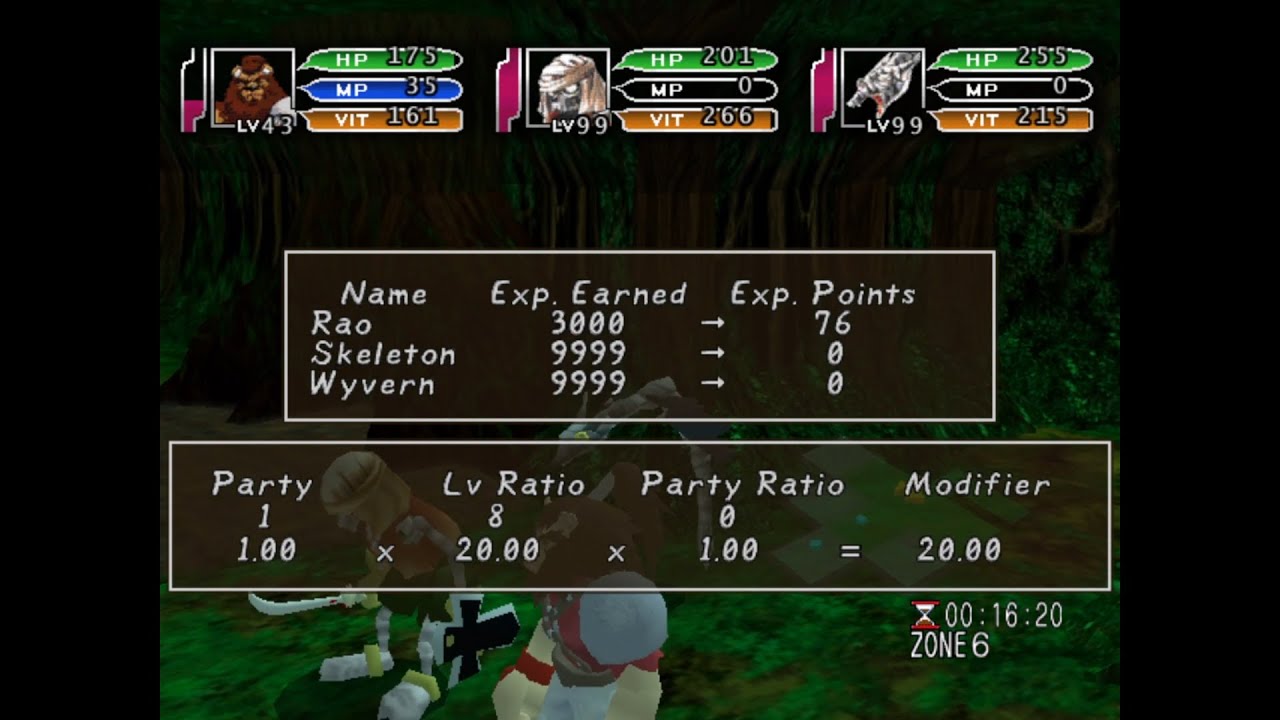 Time Stalkers (Climax Landers) - Dreamcast -  Rao in the Phantom Zone and LV99 Monsters