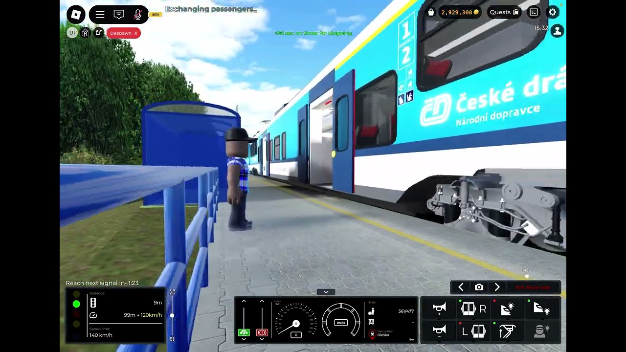 TRAIN SIM ROBLOX | Jízda s RegioPanterem mezi Roudnice nad Labem - Ústí nad Labem hl. nádraží a zpět