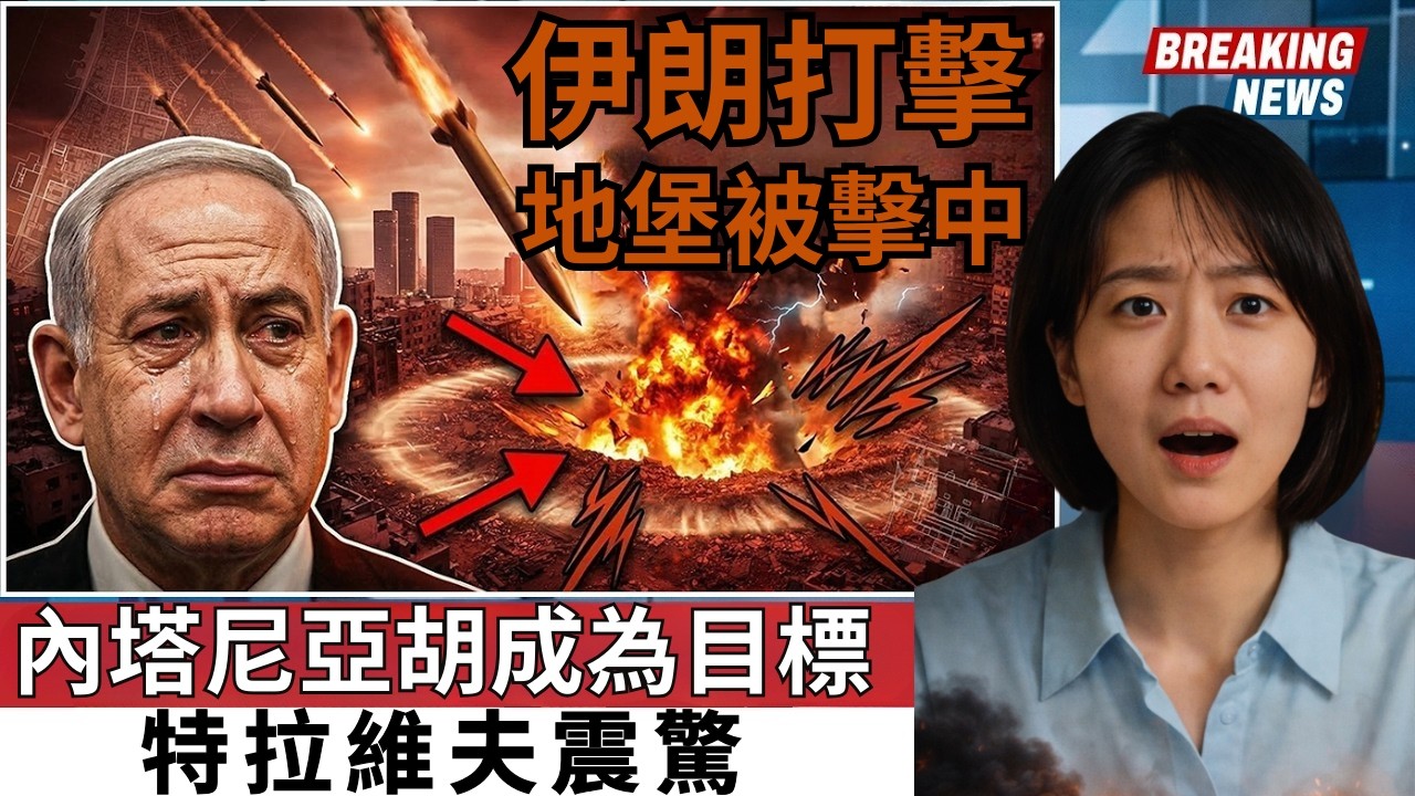 伊朗向特拉維夫發射「凱巴爾破城」導彈——內塔尼亞胡戰時地堡遭巨大爆炸波及