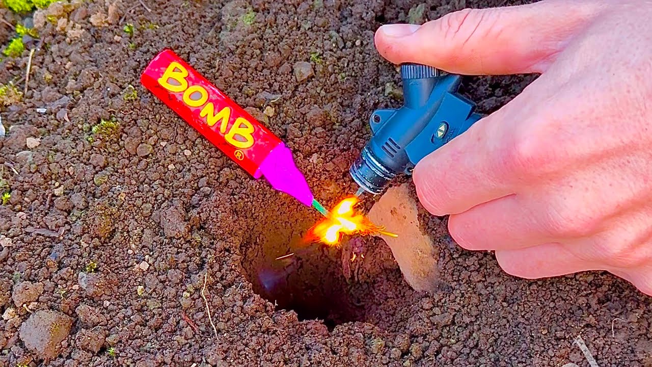 Firecracker Underwater UnderGround and Under ice POWER TEST