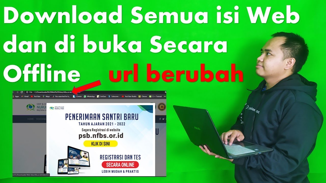 Download semua isi Website dan dibuka Secara ofline