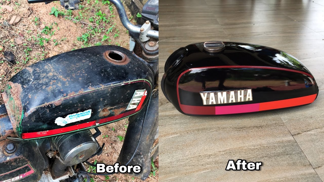 Yamaha Yb 50 Petrol Tank Restoration