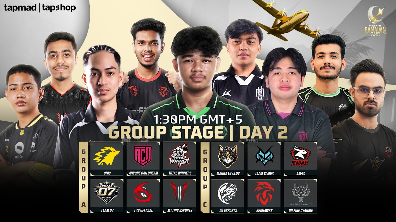 Group Stage - Day 2 | Free Fire Ramadan Cup 2026 | Group A vs C
