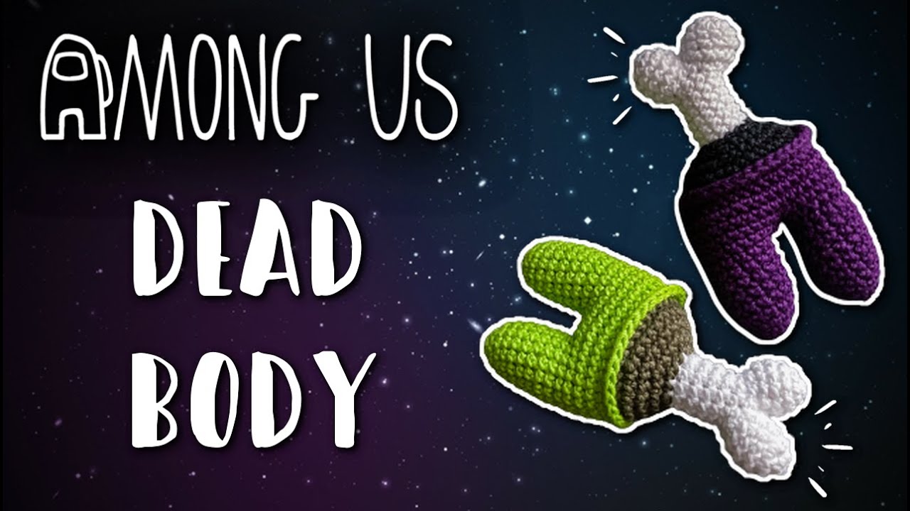 Among Us Dead Body Cadaver Corpse | Crochet With Me | Videogame Amigurumi