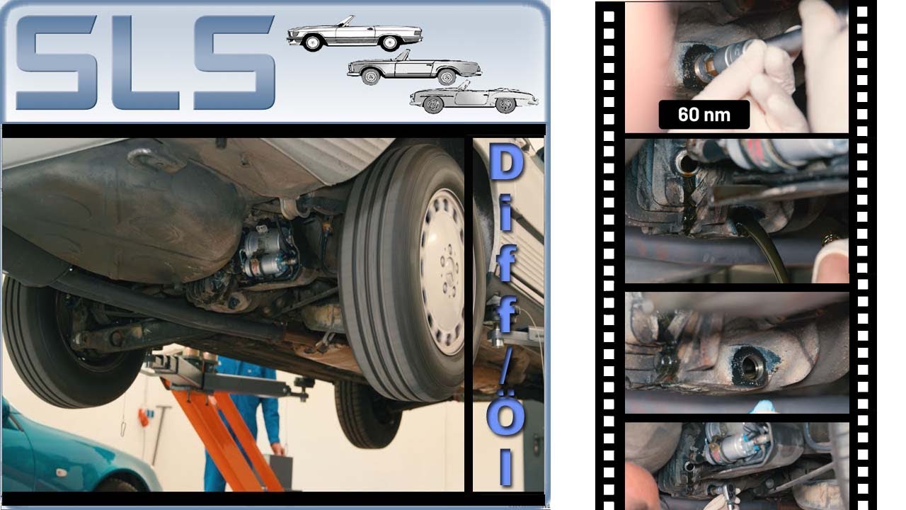 Mercedes SL R107 560SL Differentialgetriebe Ölwechsel selber machen ?