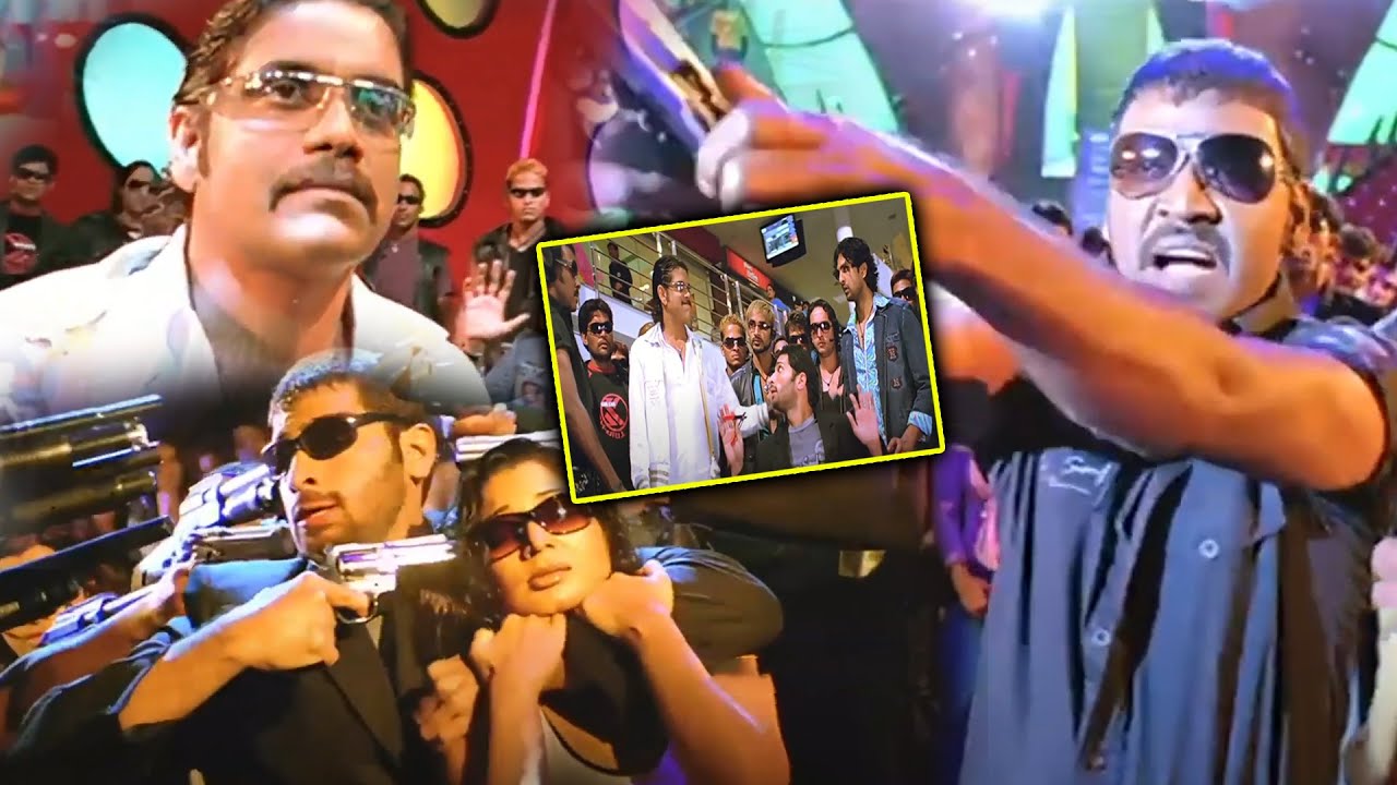 Nagarjuna And Raghava Lawrence Traced Bomb In Shopping Mall Interesting Scene ||@multiplextelugu