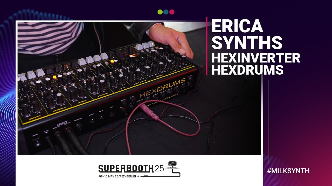 Erica Synths Hexinverter Hexdrums | Superbooth 2025