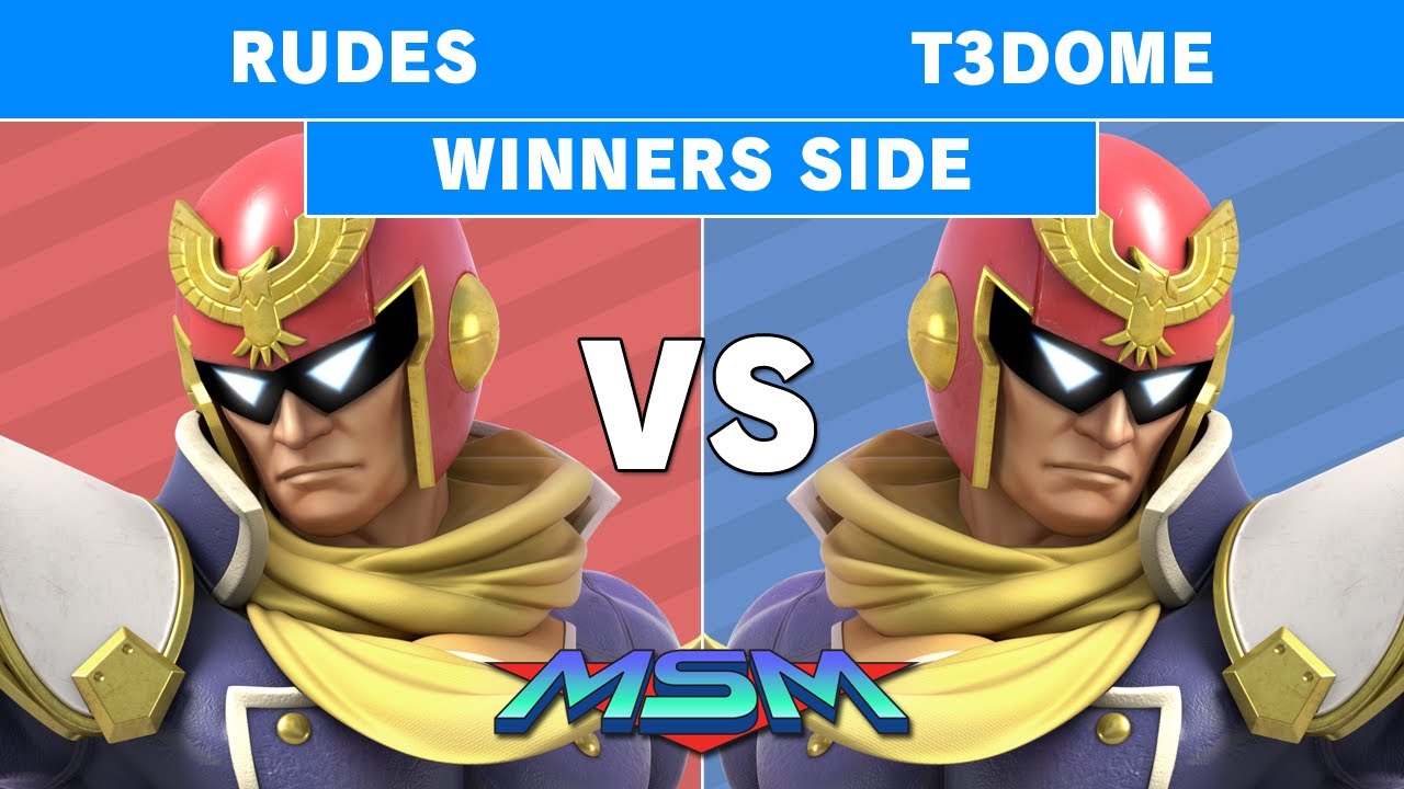 MSM 192 Rudes (Captain Falcon) vs CG T3Dome (Megaman, Falcon ,Ritcher) Winners Side - Smash Ultimate