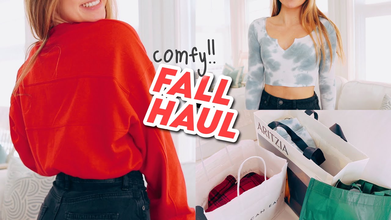 fall ESSENTIALS clothing haul !! (try-on)