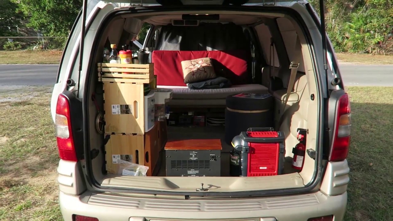 Tour of my Pontiac Montana Minivan Camper: SOLD