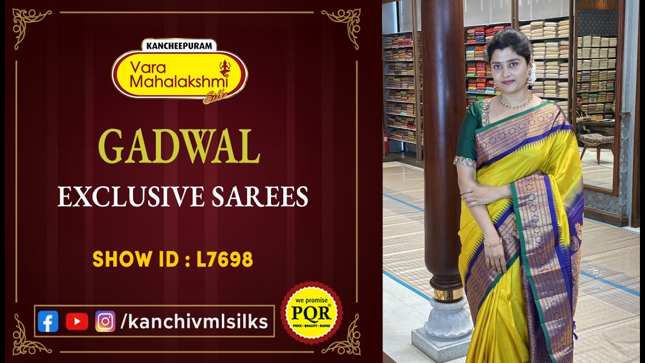 Gadwal Exclusive Sarees | WhatsApp Number 89 0001 0002 | Kancheepuram Varamahalakshmi Silks LIVE