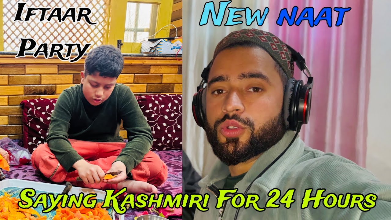 24 Hours Sirf Kashmiri! 😱 Hard Challenge | Naat Ka Bada Surprise || Day 12