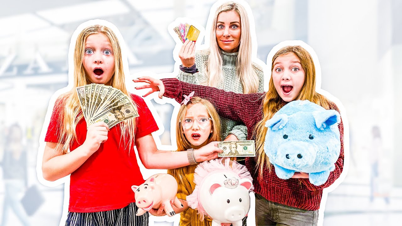 We SPEND each other's PIGGY BANKs CASH and Bank Accounts! Challenge! *unfair*