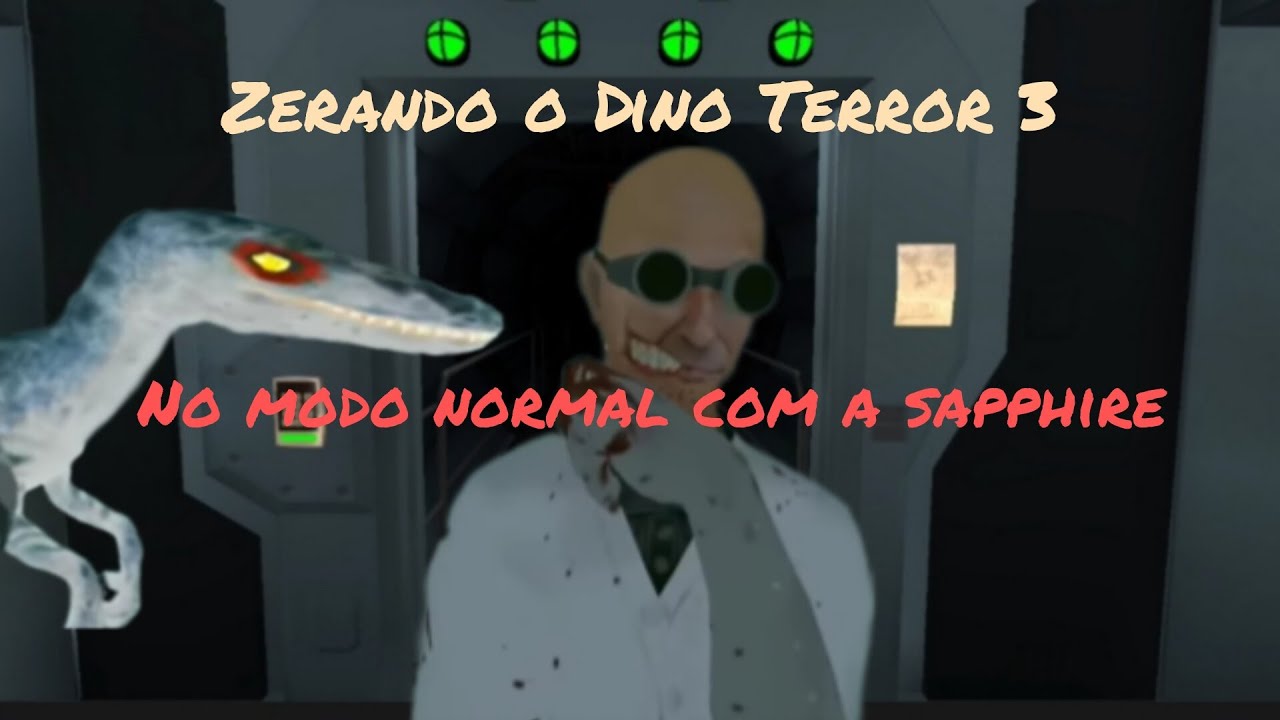 Zerando o Dino Terror 3 no modo normal com a Sapphire.