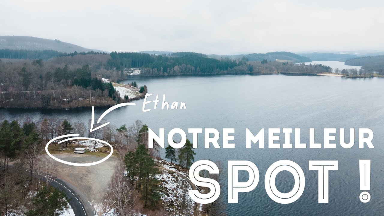 On se pose au bord d'un lac MAGNIFIQUE 🏕️ Van life Auvergne