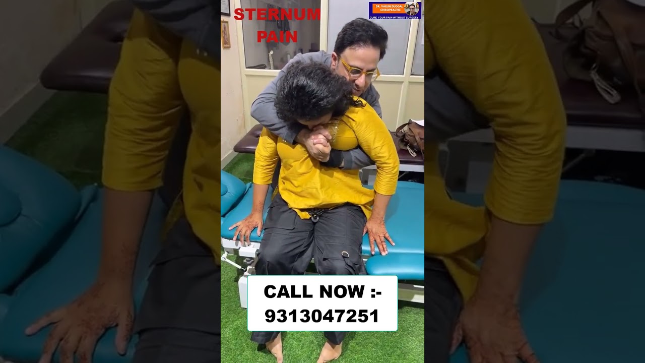 STERNUM PAIN | Chiropractic Treatment in Karnal | Dr. Varun | Call - 9313047251 #india #delhi