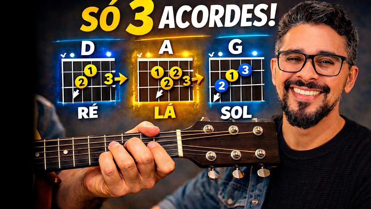 Aprenda a TOCAR e CANTAR sua primeira música no Violão HOJE (Passo a Passo)