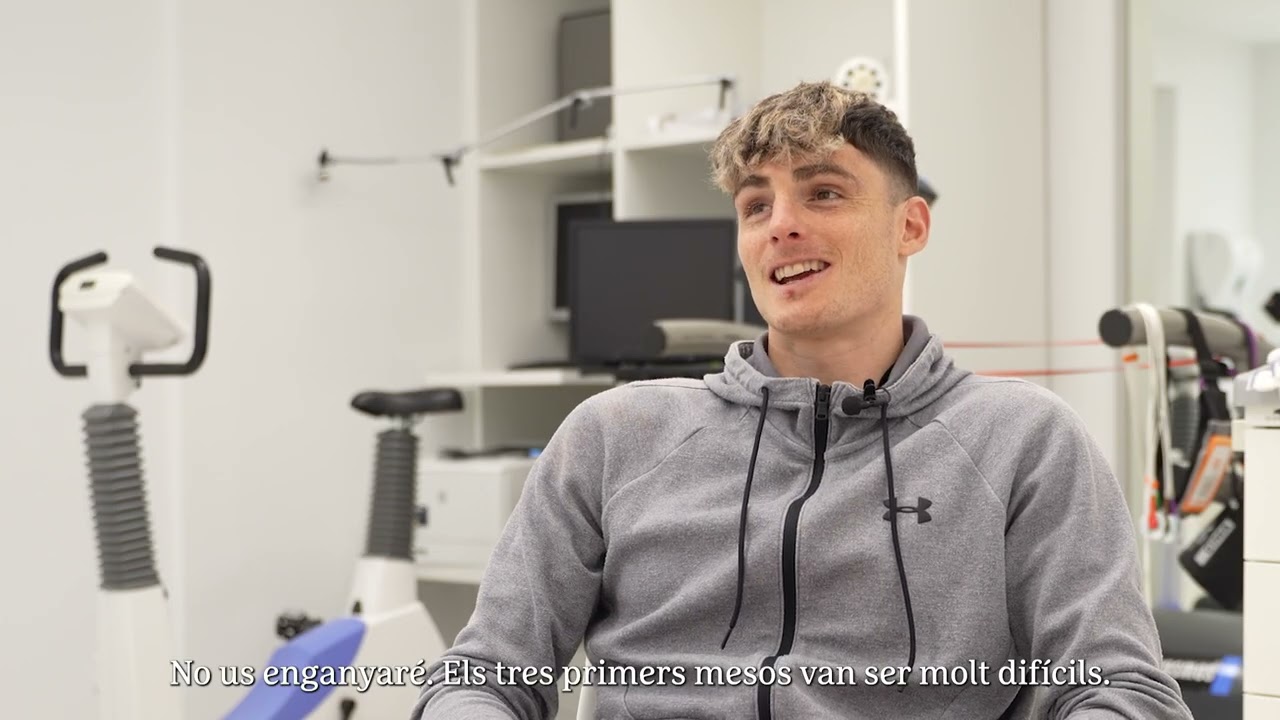 La recuperació del futbolista Eric Montes a la Unitat de Readaptació Esportiva Integral CIMETIR