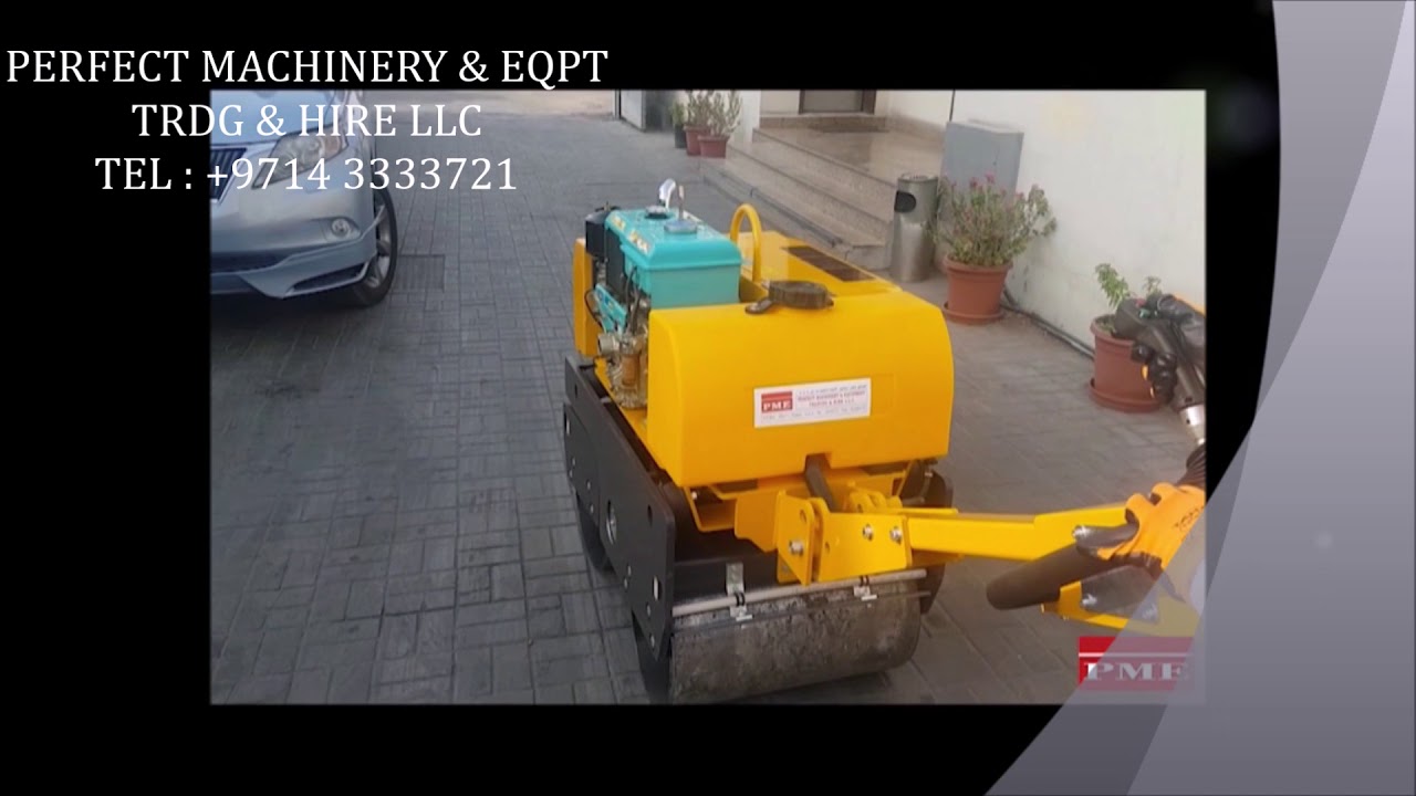 Working of Walk Behind Roller Compactor