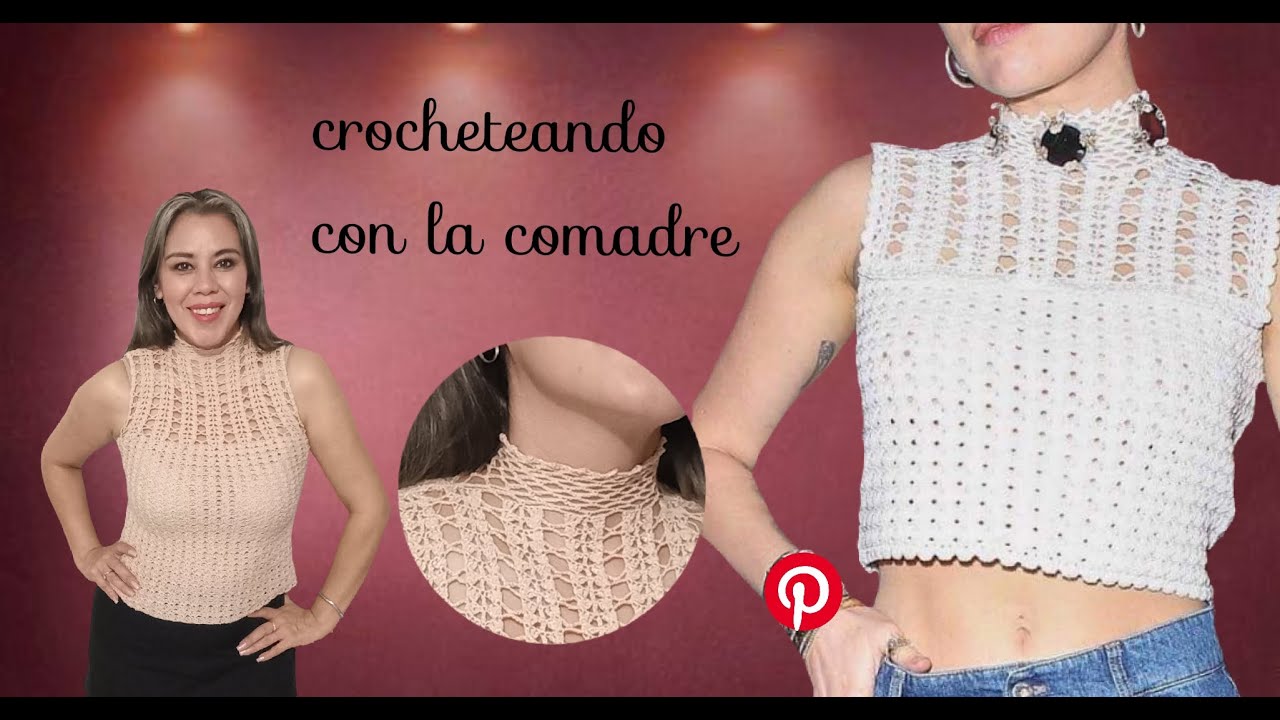 ⭐⭐⭐⭐⭐Blusa Miley tejida a crochet parte#1 fácil y rápido crocheteando con la comadre