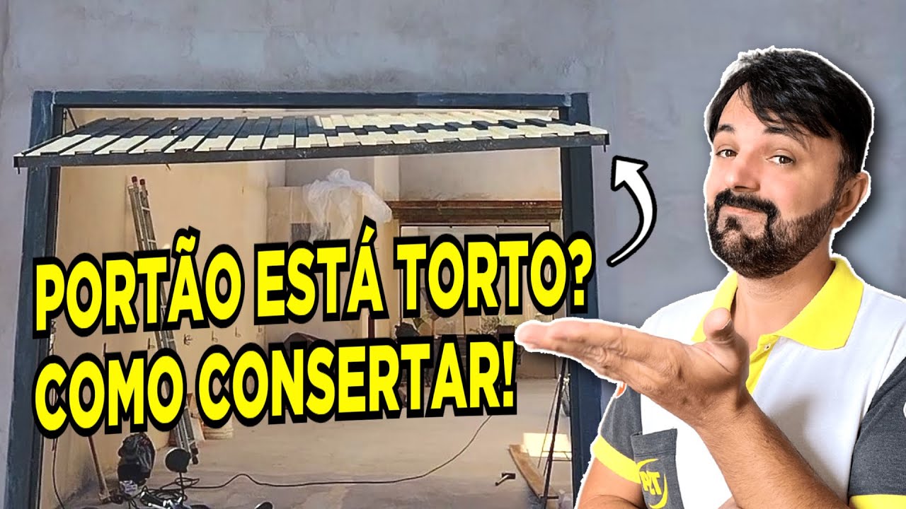 COMO CONSERTAR PORTÃO BASCULANTE TORTO!