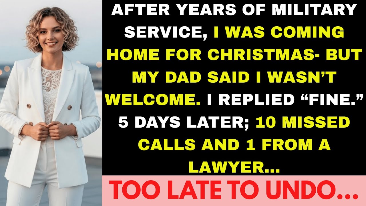I Was Coming Home For Christmas After Years Of Military Service—But Just Days Before My DAD Sent...
