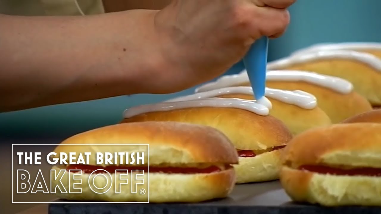 Iced bun disaster | The Great British Bake Off