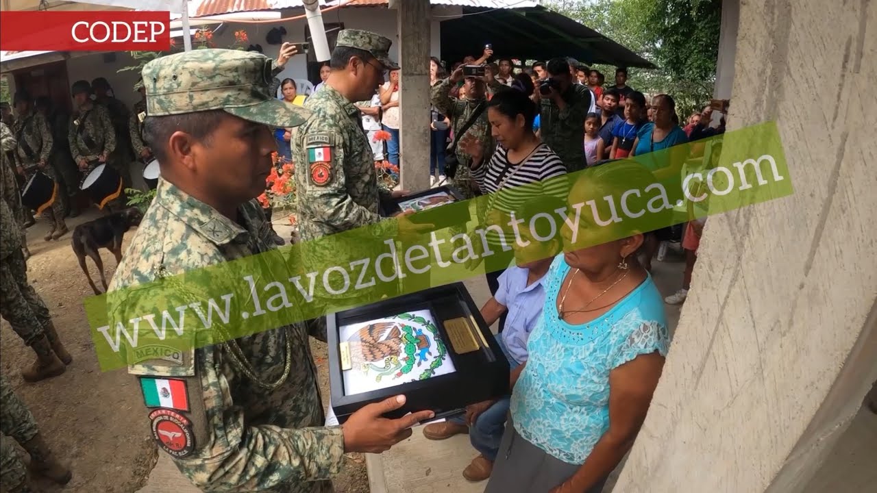 Despiden a militar de Tantoyuca caído en cumplimiento a su deber
