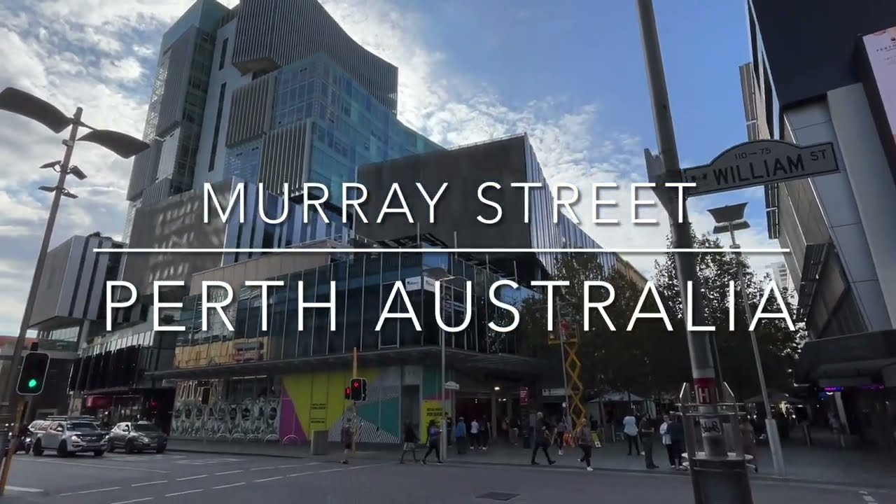 Exploring Perth Australia: City Walking Tour Along Murray Street 2023 (Part 1)