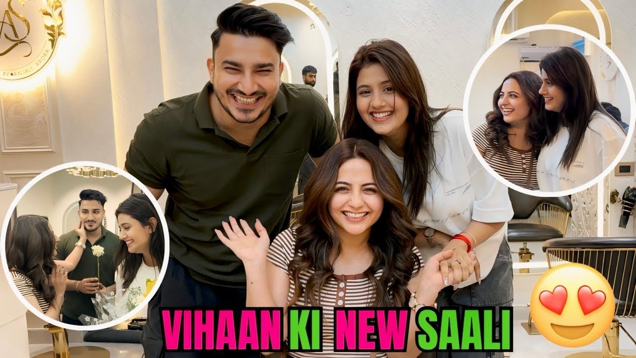 Roka ke baad Jasleen ko dia first surprise 🥳🧿 #rokafied #vlog #vihaannjasleen #anjaliarora