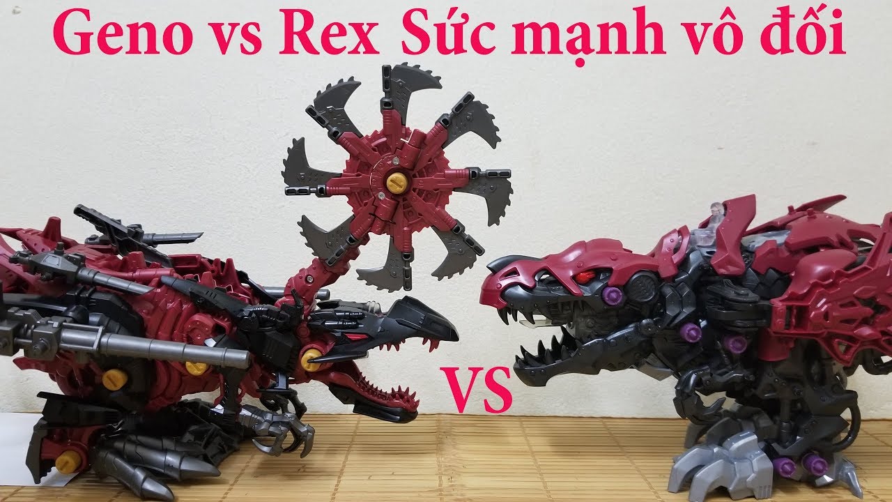 Zoids  ゾイド Zoids wild 08 death rex vs zoids wild 33 Genospino thú vương đại chiến