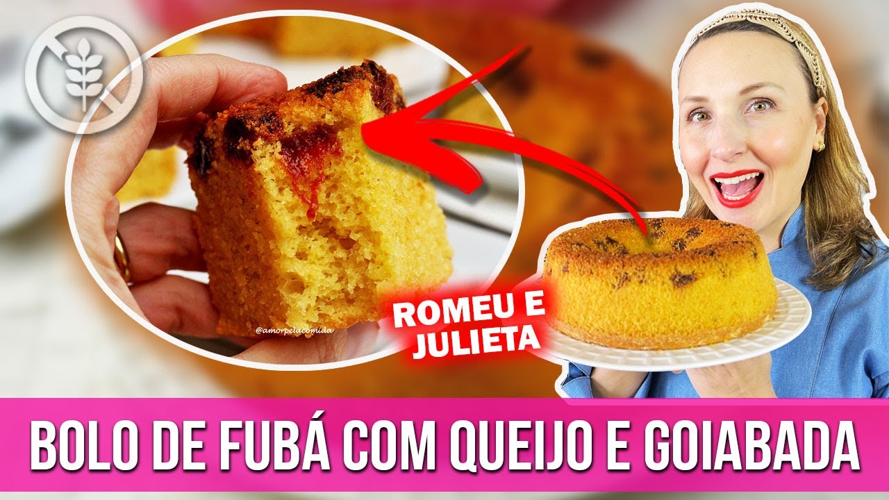BOLO DE FUBÁ COM QUEIJO DE LIQUIDIFICADOR SEM TRIGO