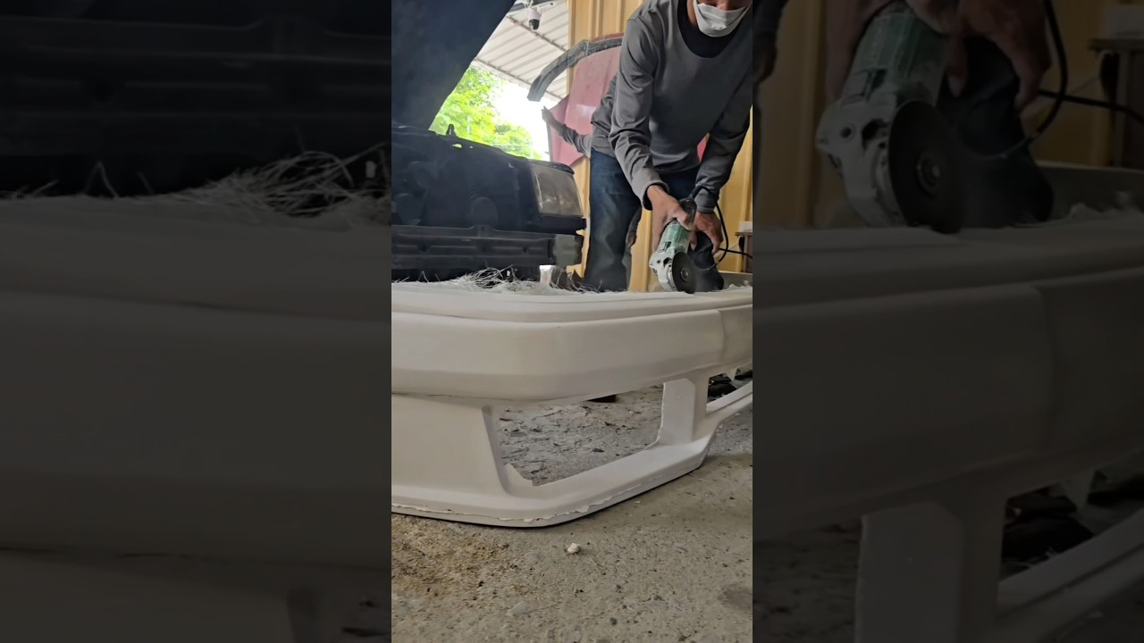 The front bumper is ready to roll! #mozy #draginev #r3myt #tpcustom #benz #mercedesbenz #w124