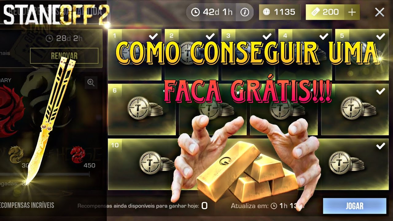 NOVO MÉTODO PARA CONSEGUIR UMA FACA TOTALMENTE GRÁTIS NO STANDOFF2!!!