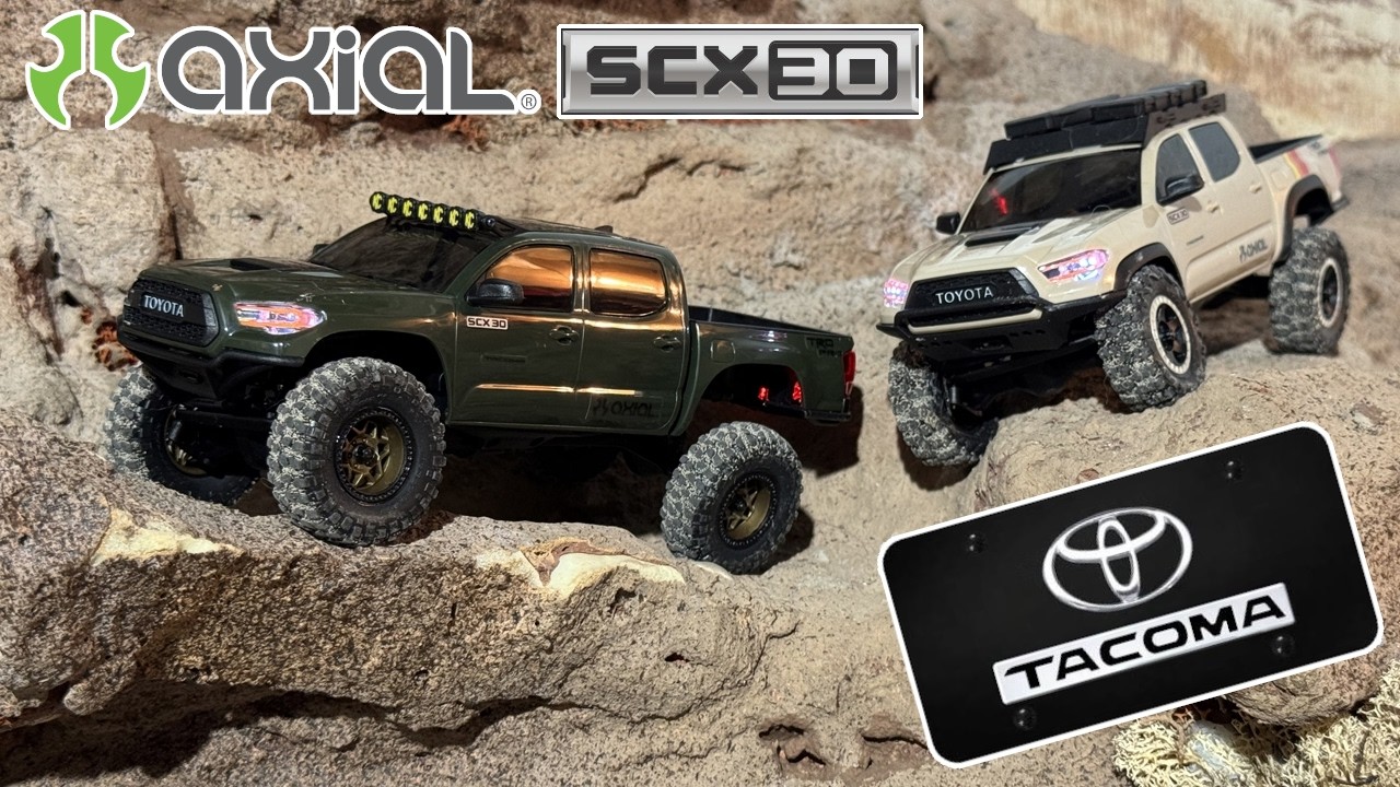 Axial 1/30 SCX30 Toyota Tacoma TRD Pro RTR: РАСПАКОВКА И ЗАЕЗДЫ