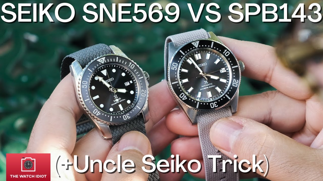 Seiko SNE569 против SPB143: какие часы Seiko для дайвинга лучше всего подходят для повседневного ...